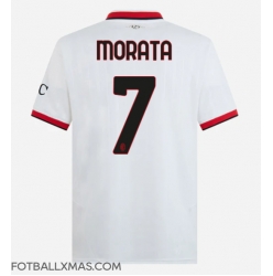 AC Milan Alvaro Morata #7 Bortedrakt 2024-25 Kortermet