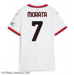 AC Milan Alvaro Morata #7 Bortedrakt Dame 2024-25 Kortermet