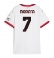 AC Milan Alvaro Morata #7 Bortedrakt Dame 2024-25 Kortermet