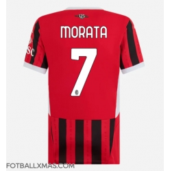 AC Milan Alvaro Morata #7 Hjemmedrakt Dame 2024-25 Kortermet