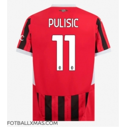 AC Milan Christian Pulisic #11 Hjemmedrakt 2024-25 Kortermet