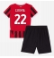 AC Milan Emerson Royal #22 Hjemmedraktsett Barn 2024-25 Kortermet (+ Korte bukser)