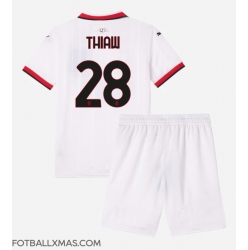 AC Milan Malick Thiaw #28 Bortedraktsett Barn 2024-25 Kortermet (+ Korte bukser)