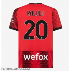 AC Milan Pierre Kalulu #20 Hjemmedrakt 2023-24 Kortermet