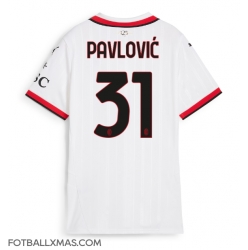 AC Milan Strahinja Pavlovic #31 Bortedrakt Dame 2024-25 Kortermet