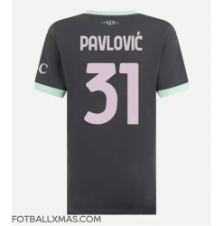 AC Milan Strahinja Pavlovic #31 Tredjedrakt Dame 2024-25 Kortermet