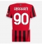 AC Milan Tammy Abraham #90 Hjemmedrakt Dame 2024-25 Kortermet