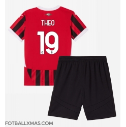 AC Milan Theo Hernandez #19 Hjemmedraktsett Barn 2024-25 Kortermet (+ Korte bukser)