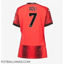 AC Milan Yacine Adli #7 Hjemmedrakt Dame 2023-24 Kortermet