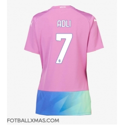 AC Milan Yacine Adli #7 Tredjedrakt Dame 2023-24 Kortermet