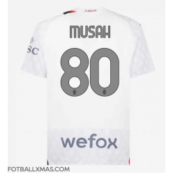 AC Milan Yunus Musah #80 Bortedrakt 2023-24 Kortermet