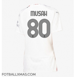 AC Milan Yunus Musah #80 Bortedrakt Dame 2023-24 Kortermet