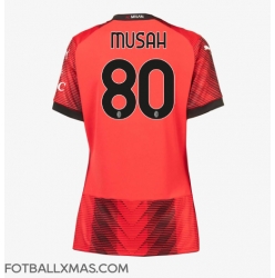 AC Milan Yunus Musah #80 Hjemmedrakt Dame 2023-24 Kortermet