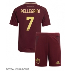 AS Roma Lorenzo Pellegrini #7 Hjemmedraktsett Barn 2024-25 Kortermet (+ Korte bukser)