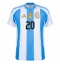 Argentina Alexis Mac Allister #20 Hjemmedrakt Copa America 2024 Kortermet