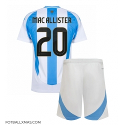 Argentina Alexis Mac Allister #20 Hjemmedraktsett Barn Copa America 2024 Kortermet (+ Korte bukser)