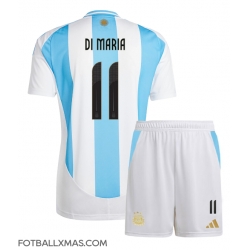 Argentina Angel Di Maria #11 Hjemmedraktsett Barn Copa America 2024 Kortermet (+ Korte bukser)