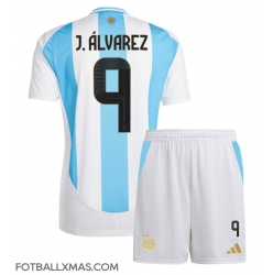 Argentina Julian Alvarez #9 Hjemmedraktsett Barn Copa America 2024 Kortermet (+ Korte bukser)