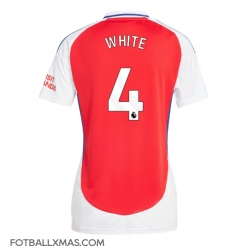 Arsenal Ben White #4 Hjemmedrakt Dame 2024-25 Kortermet