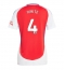 Arsenal Ben White #4 Hjemmedrakt Dame 2024-25 Kortermet