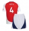 Arsenal Ben White #4 Hjemmedraktsett Barn 2024-25 Kortermet (+ Korte bukser)