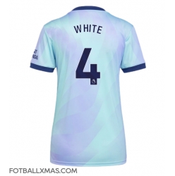 Arsenal Ben White #4 Tredjedrakt Dame 2024-25 Kortermet