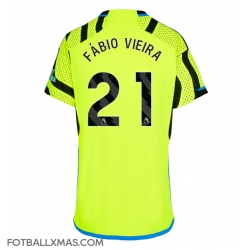 Arsenal Fabio Vieira #21 Bortedrakt Dame 2023-24 Kortermet