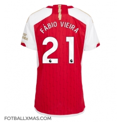 Arsenal Fabio Vieira #21 Hjemmedrakt Dame 2023-24 Kortermet