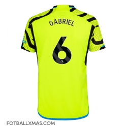 Arsenal Gabriel Magalhaes #6 Bortedrakt 2023-24 Kortermet