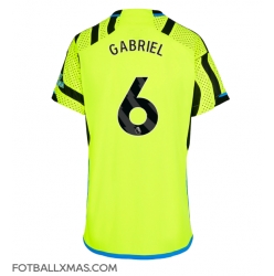 Arsenal Gabriel Magalhaes #6 Bortedrakt Dame 2023-24 Kortermet