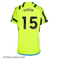 Arsenal Jakub Kiwior #15 Bortedrakt Dame 2023-24 Kortermet