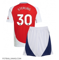 Arsenal Raheem Sterling #30 Hjemmedraktsett Barn 2024-25 Kortermet (+ Korte bukser)