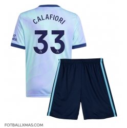 Arsenal Riccardo Calafiori #33 Tredjedraktsett Barn 2024-25 Kortermet (+ Korte bukser)