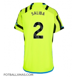 Arsenal William Saliba #2 Bortedrakt Dame 2023-24 Kortermet