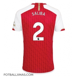 Arsenal William Saliba #2 Hjemmedrakt 2023-24 Kortermet