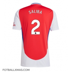 Arsenal William Saliba #2 Hjemmedrakt 2024-25 Kortermet