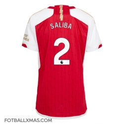 Arsenal William Saliba #2 Hjemmedrakt Dame 2023-24 Kortermet