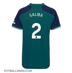 Arsenal William Saliba #2 Tredjedrakt Dame 2023-24 Kortermet