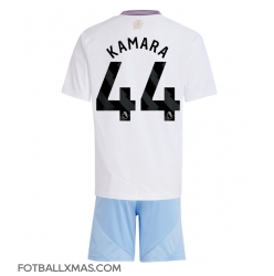 Aston Villa Boubacar Kamara #44 Bortedraktsett Barn 2024-25 Kortermet (+ Korte bukser)