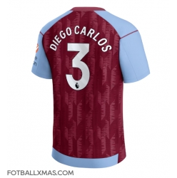 Aston Villa Diego Carlos #3 Hjemmedrakt 2023-24 Kortermet