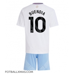 Aston Villa Emiliano Buendia #10 Bortedraktsett Barn 2024-25 Kortermet (+ Korte bukser)