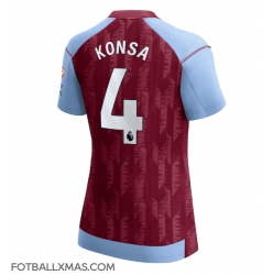 Aston Villa Ezri Konsa #4 Hjemmedrakt Dame 2023-24 Kortermet