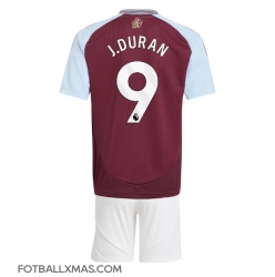 Aston Villa Jhon Duran #9 Hjemmedraktsett Barn 2024-25 Kortermet (+ Korte bukser)