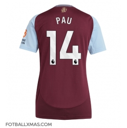 Aston Villa Pau Torres #14 Hjemmedrakt Dame 2024-25 Kortermet