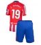 Atletico Madrid Julian Alvarez #19 Hjemmedraktsett Barn 2024-25 Kortermet (+ Korte bukser)