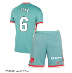 Atletico Madrid Koke #6 Bortedraktsett Barn 2024-25 Kortermet (+ Korte bukser)