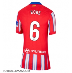 Atletico Madrid Koke #6 Hjemmedrakt Dame 2024-25 Kortermet