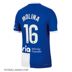 Atletico Madrid Nahuel Molina #16 Bortedrakt 2023-24 Kortermet