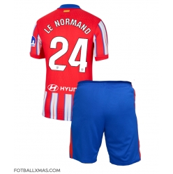 Atletico Madrid Robin Le Normand #24 Hjemmedraktsett Barn 2024-25 Kortermet (+ Korte bukser)