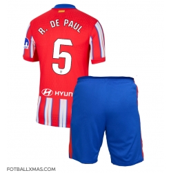 Atletico Madrid Rodrigo De Paul #5 Hjemmedraktsett Barn 2024-25 Kortermet (+ Korte bukser)